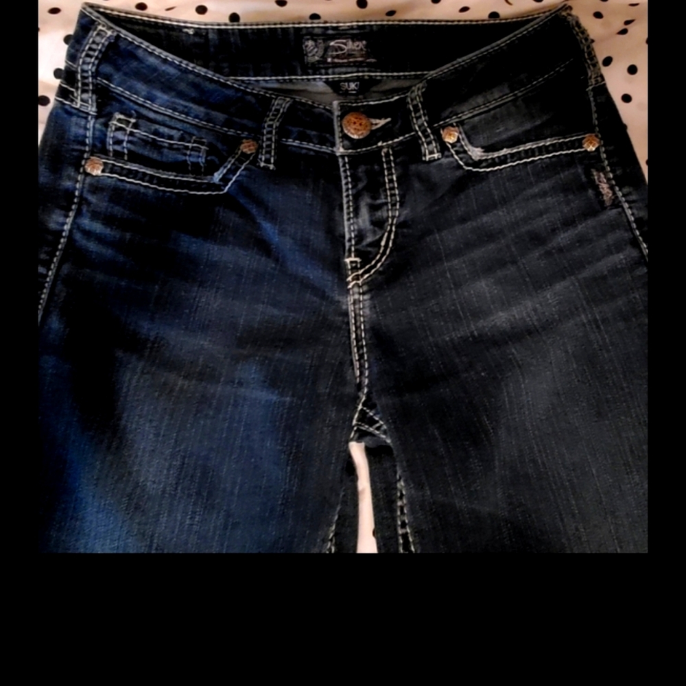 Silver "Suki High Slim" Boot cut jeans 29W/33L